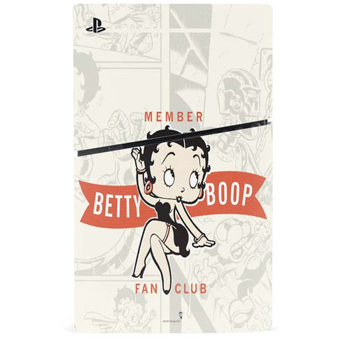 Betty Boop Member Fan Club PS5 Slim Digital Edition Console Skin